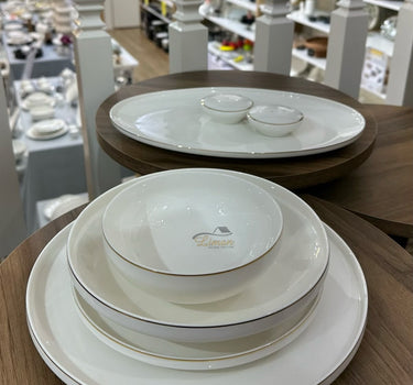 BRICARD PORCELAIN Bricard Porcelain Canet 6-Persoons | 27-Delig Serviesset Goud