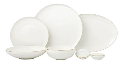 BRICARD PORCELAIN Bricard Porcelain Canet 6-Persoons | 27-Delig Serviesset Goud