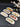 BRICARD PORCELAIN Bricard Porcelain Evry Wit - Zilver 6 Delig Serveerschaal