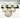 BRICARD PORCELAIN Bricard Queen Espressoset Wit - Goud 12 Delig | 6 Persoons