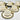 BRICARD PORCELAIN Bricard Queen Espressoset Wit - Goud 12 Delig | 6 Persoons
