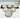 BRICARD PORCELAIN Bricard Queen Espressoset Wit - Zilver 12 Delig | 6 Persoons