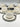 BRICARD PORCELAIN Bricard Queen Espressoset Wit - Zilver 12 Delig | 6 Persoons