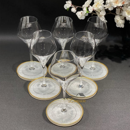 BRICARD PORCELAIN BRICARD REXY BORD | 12 CM PAREL WIT-GOUD ( 1 DELIG )