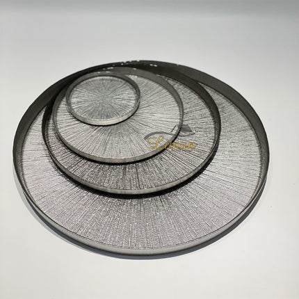 BRICARD PORCELAIN BRICARD REXY BORD | 28 CM ZILVER ( 6 DELIG )