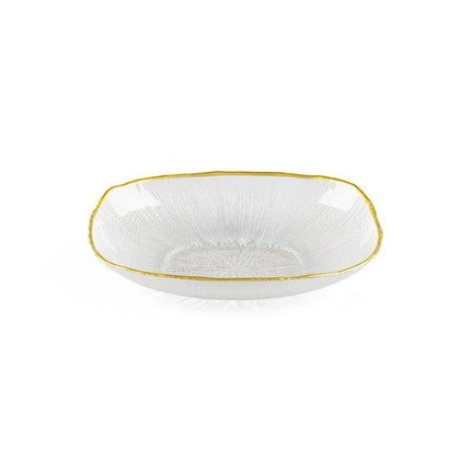 BRICARD PORCELAIN BRICARD REXY SCHALEN | 20 CM TRANSPARANT - GOUD  PER STUK