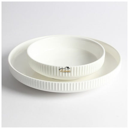 BRICARD PORCELAIN DION SERVIESSET  WIT 25-DELIG | 6 PERSOONS