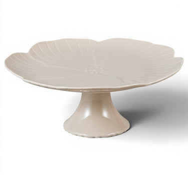 BRICARD PORCELAIN Florange Taartplatteau Taupe | 27 cm