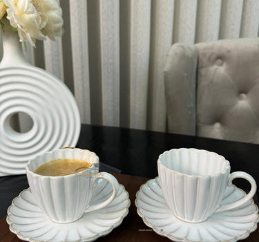 BRICARD PORCELAIN Julia Espressoset 4 Delig | 2 Persoons