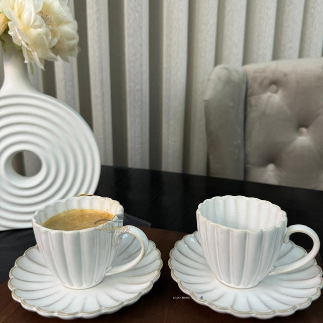 BRICARD PORCELAIN Julia Espressoset 4 Delig | 2 Persoons