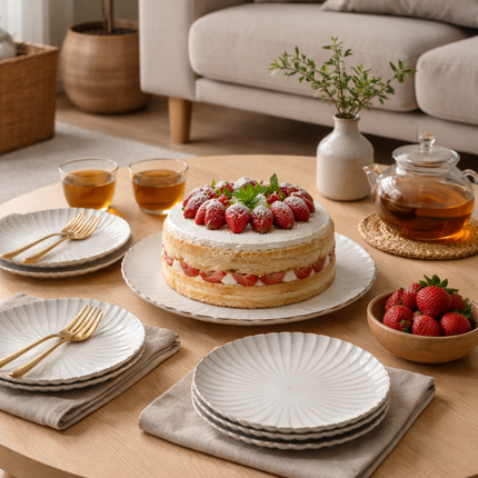 BRICARD PORCELAIN Julia Gebaksset 7 Delig | 6 persoons