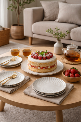 BRICARD PORCELAIN Julia Gebaksset 7 Delig | 6 persoons