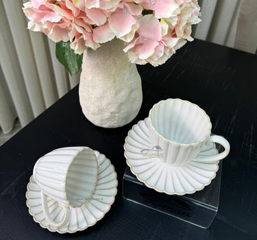 BRICARD PORCELAIN JULIA KOFFIESET 4 DELIG | 2 PEROONS