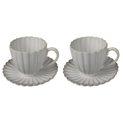 BRICARD PORCELAIN JULIA KOFFIESET 4 DELIG | 2 PEROONS