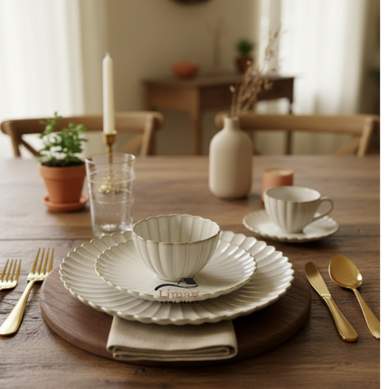 BRICARD PORCELAIN Julia Serviesset 18-Delig 6-Persoons