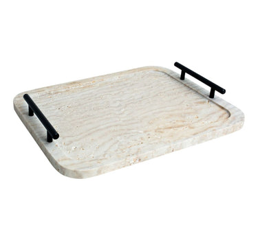 BRICARD PORCELAIN TRAVERTINE DIENBLAD 25 X 35 CM