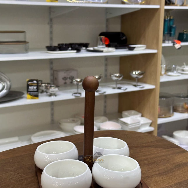 BVR Acacia Bondy Serveerset 5 Delig ( Chubby )