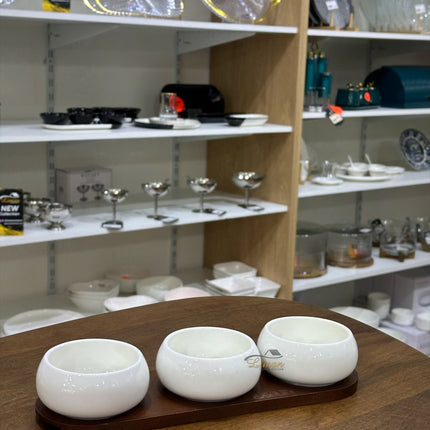 BVR Acacia Bondy Snack- / Tappasschaal 4 Delig ( Chubby )