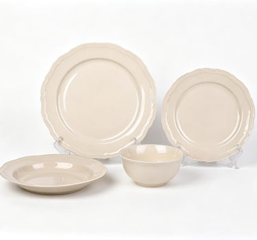 BVR Elyse Serviesset 24 delig | 6 Persoons ( Beige )