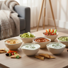 BVR Linea Dip- / Snackschalen Ø9 cm ( 6 Delig ) Beige | Cermico