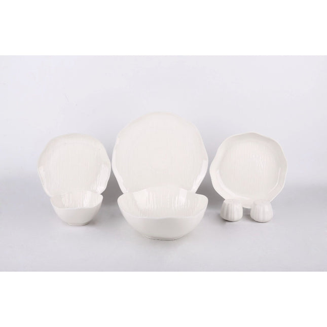 BVR Linea Serviesset 27 Delig | 6 Persoons Wit - Cermico