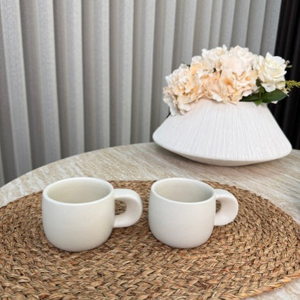 BVR Organisch ( Intenso ) Beker 2 Delig | Mat Beige