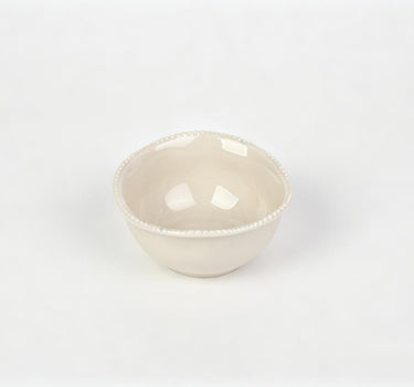 BVR Parel Dip- / Snackschalen Ø9 cm ( 6 Delig ) Beige | Pearls