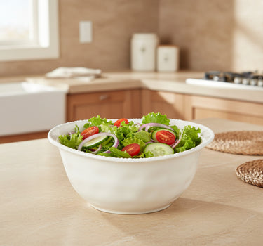 BVR Parel Saladekom Ø22,8 cm Wit | Pearls