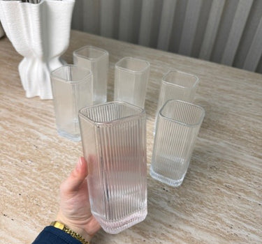 BVR Ribble Carree Longdrink Glazen 6 Delig