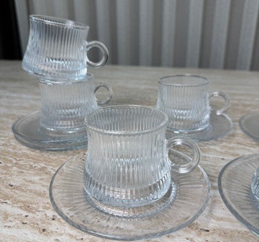 BVR Ripple Koffieset 12 Delig | 6 Persoons