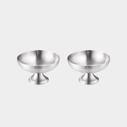 BVR Silvara ( Aura ) Mat rvs schalen coupe / 2 Delig ( 250 ML  )