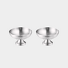 BVR Silvara ( Aura ) Mat rvs schalen coupe / 2 Delig ( 250 ML  )