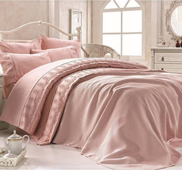 Cemil Ipekci CEMIL IPEKCI LOREN  9-DELIG  BEDSPREI SET ROSE