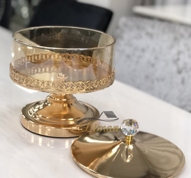 cinar Kronos Bonbonniere Met Voet Goud