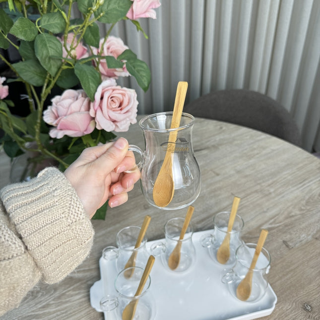 cinar Tombik Borosilikat Theeglazen 6 Delig