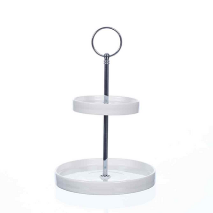 Cosy COSY ROND MINI ETAGERE WIT 15X15XH23CM