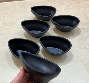 Cosy MELAMINE SNACKSET | 6 DELIG ORGANISCH ZWART