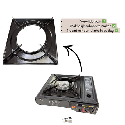 Easy Mobiele Gaskookstel - Camping kooktoestel - Picknick gasfornuis - Noodpakket gas