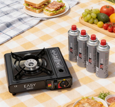Easy Mobiele Gaskookstel - Camping kooktoestel - Picknick gasfornuis - Noodpakket gas