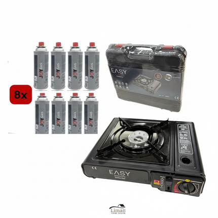 Easy Mobiele Gaskookstel - Camping kooktoestel - Picknick gasfornuis - Noodpakket gas