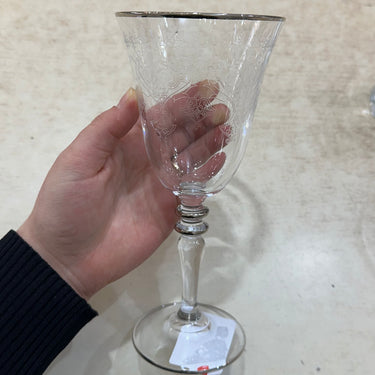 Esco ESCO BUTIK WIJN GLAZEN ZILVER ( 6 DELIG )