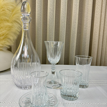 Esco ESCO ISIK  BUTIK GLAZEN SET MET KARAAF 31-DELIG