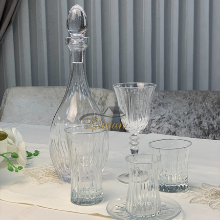 Esco ESCO ISIK  BUTIK GLAZEN SET MET KARAAF 31-DELIG