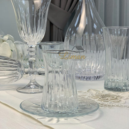 Esco ESCO ISIK  BUTIK GLAZEN SET MET KARAAF 31-DELIG