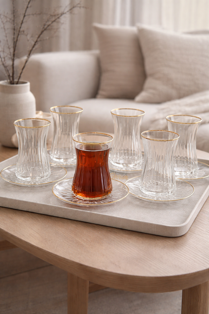 Esco Esco Isik Gold Theeset 12 Delig | 6 Persoons