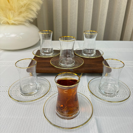 Esco Esco Theeset Gold 12 Delig | 6 Persoons