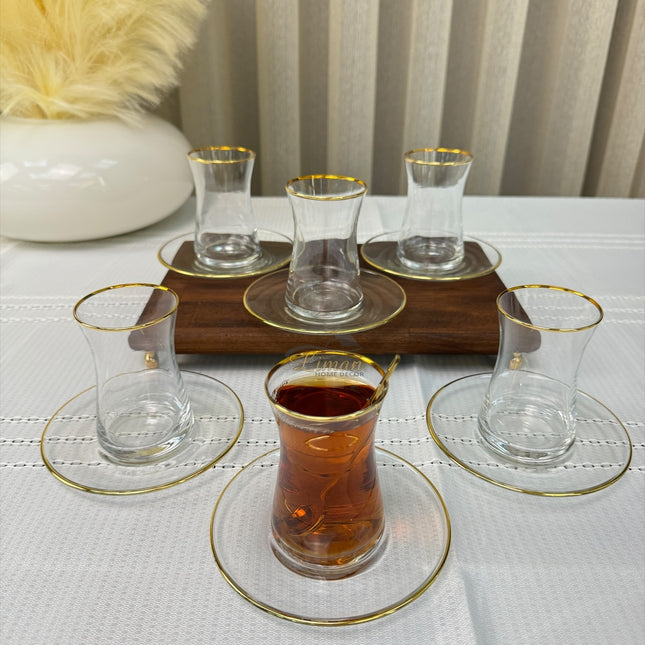 Esco Esco Theeset Gold 12 Delig | 6 Persoons