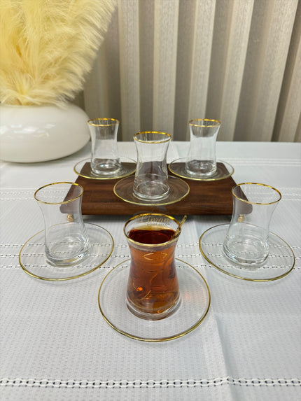 Esco Esco Theeset Gold 12 Delig | 6 Persoons