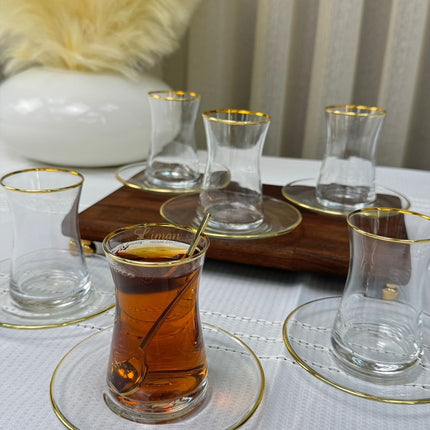 Esco Esco Theeset Gold 12 Delig | 6 Persoons