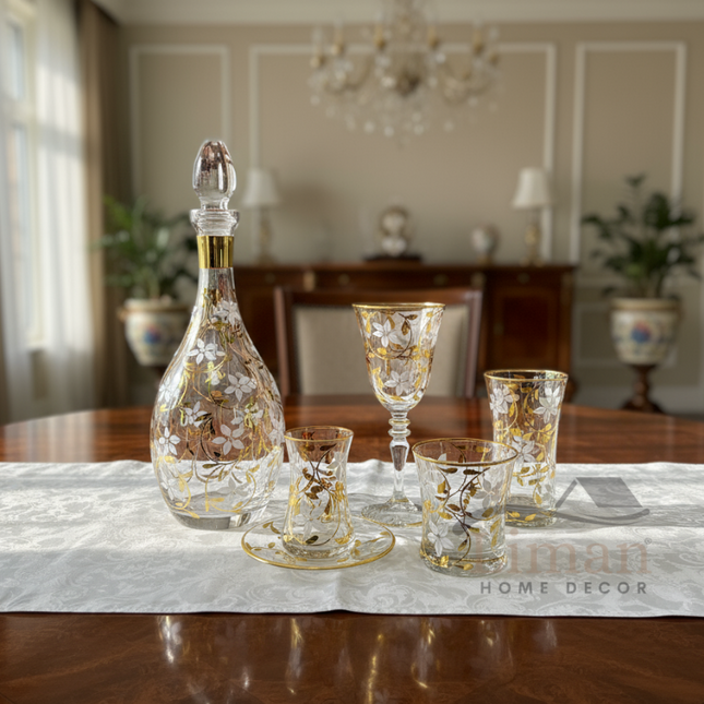 Esco ESCO YASEMIN GLAZEN SET MET KARAAF GOLD 31-DELIG